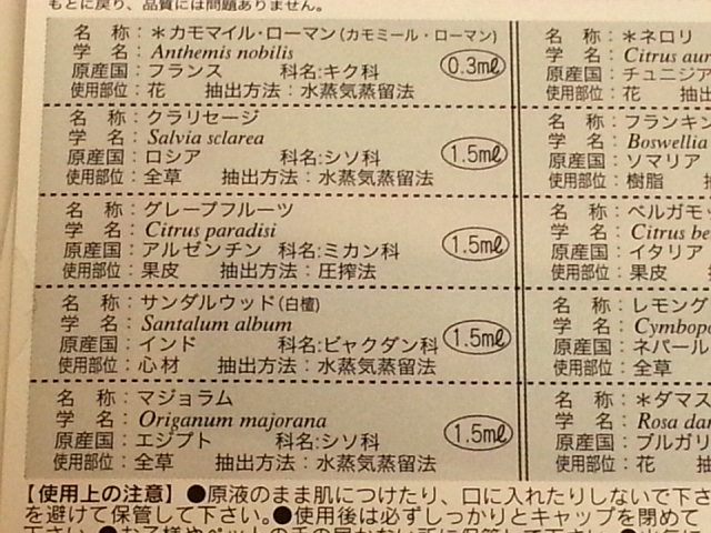 アロマ検定 1級対応 Aセット